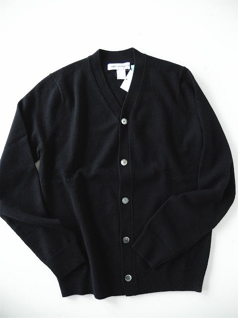 COMME des GARCONS SHIRT◆カーディガン(薄手)/XS/ウール/NVY/FZ-N105 COMME des GARCONS SHIRT【コム デ ギャルソン シャツ】正規